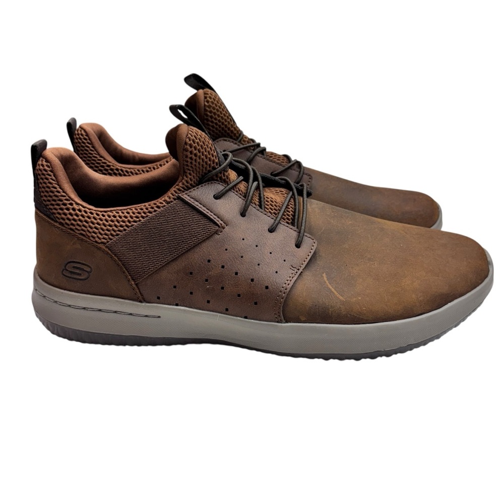 Skechers Brown Sneakers with Breathable Design Sz 13
